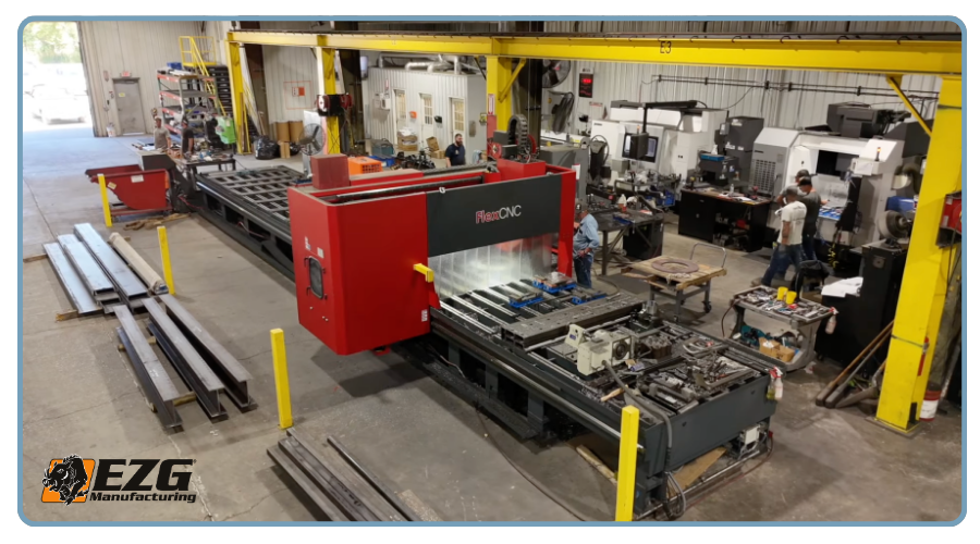flexcnc machine in EZG warehouse
