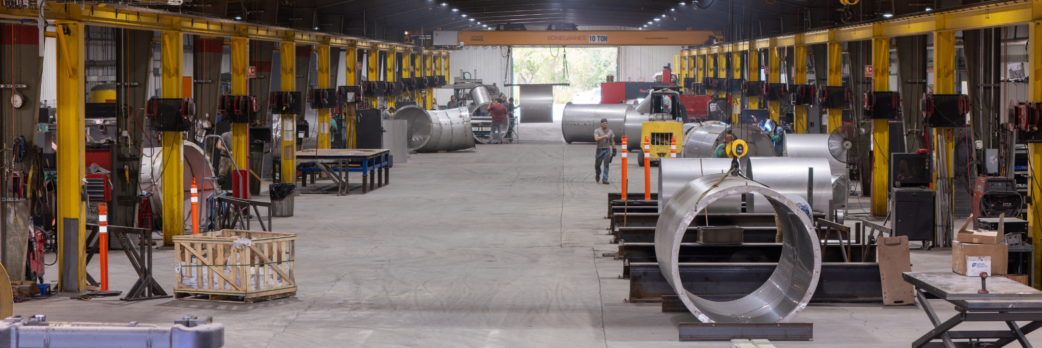 inside EZG Manufacturing warehouse